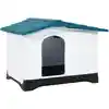 Image de vidaXL Niche pour chien Bleu 90,5x68x66 cm Polypropylène