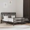 Image de vidaXL Cadre de lit sans matelas gris 200x200 cm bois massif