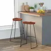 Image de vidaXL Tabourets de bar Gavin lot de 2 50x40x78cm bois massif manguier