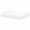 Image de vidaXL Cadre de lit sans Matelas Blanc Bois de pin Massif