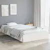 Image de vidaXL Cadre de lit sans matelas blanc bois massif 90x200 cm