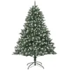 Image de vidaXL Sapin de Noël Artificiel avec Support Arbre de Noël Décoration de Vacances Ornement de Noël Décoration de Fête Salon Intérieur 210 cm PVC