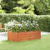 Image de vidaXL Lit surélevé de jardin rouillé 160x80x45 cm acier corten