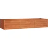 Image de vidaXL Lit Surélevé de Jardin Jardinière Support pour Plantes Bac à Fleurs Pot de Fleurs Balcon Patio Extérieur Rouillé 240x80x45 cm Acier Corten