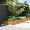 Image de vidaXL Lit surélevé de jardin 960x100x36 cm acier corten