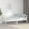 Image de vidaXL Lit de jour sans matelas blanc bois de pin massif 80x200 cm