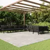 Image de vidaXL Salon de jardin 10 pcs avec coussins Aluminium Anthracite