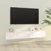 Image de vidaXL Meubles TV muraux 2 pcs blanc 100x30x30 cm bois d'ingénierie