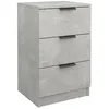 Image de Table de chevet Gris béton 40x36x65 cm