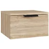 Image de Table de chevet murale Chêne sonoma 34x30x20 cm