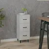 Image de Buffet Gris béton 34,5x34x90 cm Bois d ingénierie