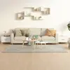 Image de vidaXL Tables basses 2 pcs blanc 50x50x40 cm bois d'ingénierie