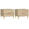 Image de vidaXL Tables Basses 2 pcs chêne Sonoma 50x50x40 cm Bois d'ingénierie