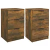 Image de Tables de chevet 2 pcs Chêne fumé 40x36x65 cm