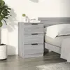 Image de vidaXL Table de chevet Sonoma gris 40x36x65 cm