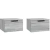 Image de Tables de chevet murales 2 pcs Sonoma gris 34x30x20 cm
