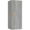 Image de vidaXL Armoire Murale Suspendue Meuble de Rangement Armoire de Rangement Flottante Salon Salle de Séjour Sonoma Gris 34,5x34x90 cm Bois d'Ingénierie