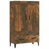 Image de vidaXL Buffet Haut Chêne fumé 70x31x115 cm Bois d'ingénierie