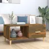 Image de vidaXL Table basse chêne fumé 89,5x50x40 cm bois d'ingénierie