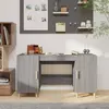 Image de vidaXL Bureau Sonoma gris 140x50x75 cm Bois d'ingénierie