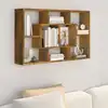 Image de vidaXL Étagère murale Chêne fumé 85x16x52,5 cm Bois d'ingénierie