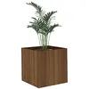 Image de vidaXL Jardinière Chêne Marron 40x40x40 cm Bois d ingénierie