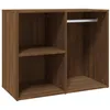 Image de vidaXL Armoire de Dressing Armoire Cosmétique Meuble de Coiffeuse Meuble de Rangement Chambre à Coucher Chêne Marron 80x40x65 cm Bois d'Ingénierie