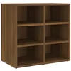Image de vidaXL Armoire à Chaussures Porte-Chaussures Etagère de Rangement Support à Chaussures Meuble de Rangement Couloir Chêne Marron 52,5x30x50 cm