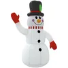 Image de vidaXL Bonhomme de Neige Gonflable avec LED 120 cm, Figurine Gonflable, décoration de fête de Noël, décoration Gonflable, décoration de Noël