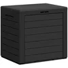 Image de vidaXL Boîte de Stockage de Jardin, Coffre de Rangement, Boîte à Outils, Bac de Rangement Patio Terrasse Extérieur, Anthracite Polypropylène