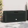 Image de vidaXL Boîte de stockage jardin Anthracite 119x48x60 cm Polypropylène