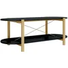 Image de vidaXL Table Basse Noir 110x48x40 cm Bois d'ingénierie