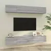 Image de vidaXL Meubles TV muraux 4 pcs sonoma gris 100x30x30 cm