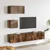 Image de vidaXL Ensemble de meubles TV 4 pcs Chêne fumé Bois d'ingénierie