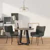 Image de vidaXL Chaises à manger lot de 2 Gris foncé Velours