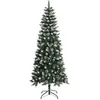 Image de Sapin de Noël Artificiel avec Support Vert 180 cm PVC
