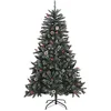 Image de vidaXL Sapin de Noël Artificiel avec Base Verte 120 cm PVC