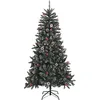 Image de Arbre de Noël artificiel avec support PVC vert 180 cm
