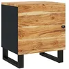 Image de vidaXL Table de Chevet Table de Nuit Armoire de Chevet Armoire de Lit Meuble de Chambre à Coucher Maison 40x33x46 cm Bois d'Acacia Massif