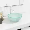 Image de vidaXL Lavabo Verre trempé 30x12 cm Dépoli