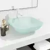 Image de vidaXL Lavabo Verre 42x42x14 cm Dépoli