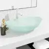 Image de vidaXL Lavabo Verre trempé 54,5x35x15,5 cm Dépoli