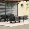 Image de vidaXL Salon de jardin 7 pcs avec coussins Aluminium Anthracite