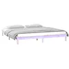Image de vidaXL Cadre de lit à LED sans Matelas 200x200 cm Bois Massif