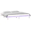 Image de vidaXL Cadre de lit à LED sans Matelas 120x190 cm Bois Massif