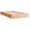 Image de vidaXL Cadre de Lit Sommier à Lattes Lit Adulte Lit Double Cadre à Lattes sur Pied Chambre à Coucher Intérieur 120x190 cm Bois Massif