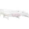 Image de vidaXL Lit Coulissant sans Matelas Blanc 2X(90x190) cm