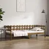 Image de vidaXL Lit de jour sans matelas marron miel 90x200 cm bois pin massif