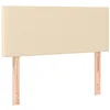 Image de Tête de lit Crème 100x5x78/88 cm Tissu