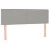 Image de Têtes de lit 2 pcs Gris clair 72x5x78 88 cm Tissu